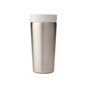 Cana termos, Brabantia, Make&Take, 8.1x17.3 cm, 360 ml, otel, gri deschis