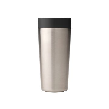 Cana termos, Brabantia, Make&Take, 8.1x17.3 cm, 360 ml, otel, gri inchis