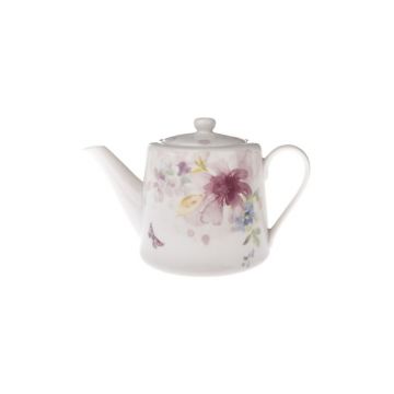 Ceainic alb din porțelan 900 ml – Dakls