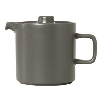 Ceainic din ceramică Blomus Pilar, 1 l, gri
