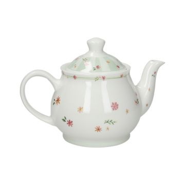 Ceainic, Polline Green, Brandani, 18x11x13 cm, 600 ml, portelan New Bone China