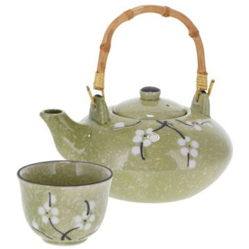 Set Ceainic Portelan si 4 Cesti Ginger 800ml